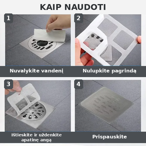 5 vnt. Klijuojama plaukų gaudyklė